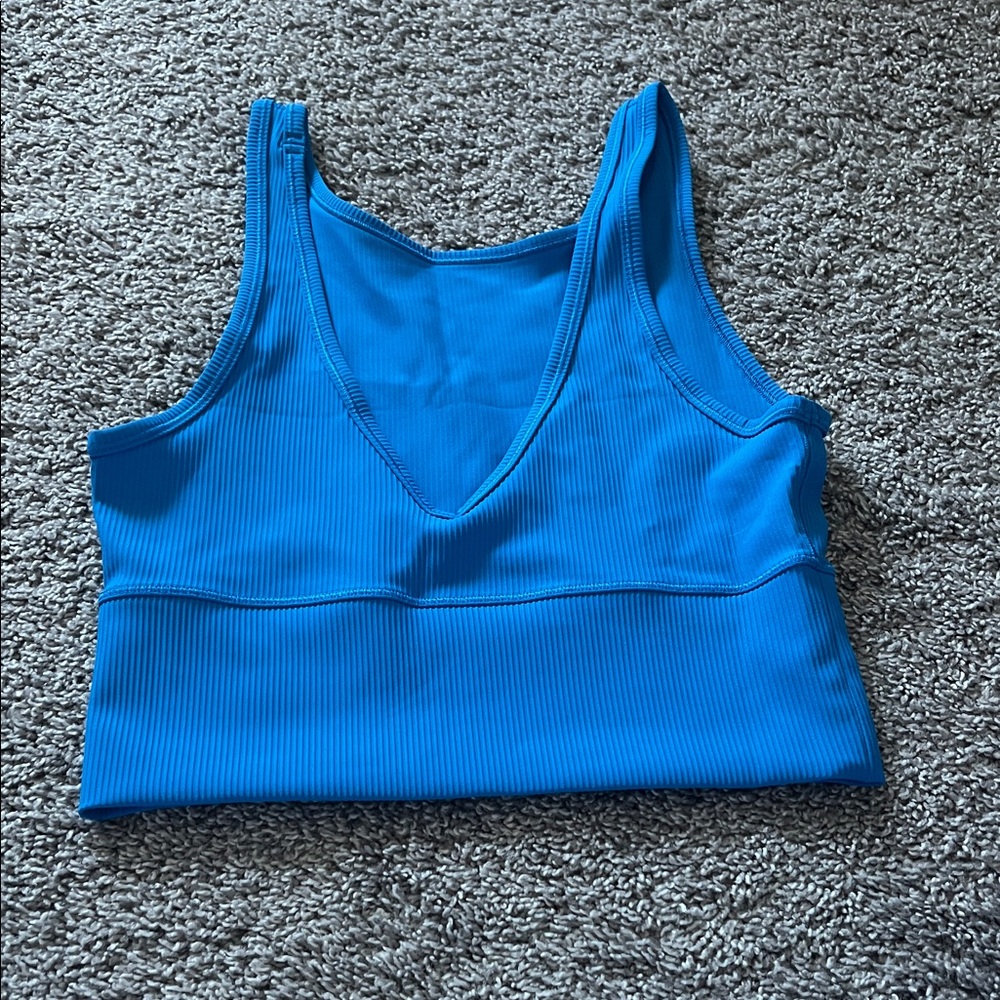lululemon athletica Blue Crop Top